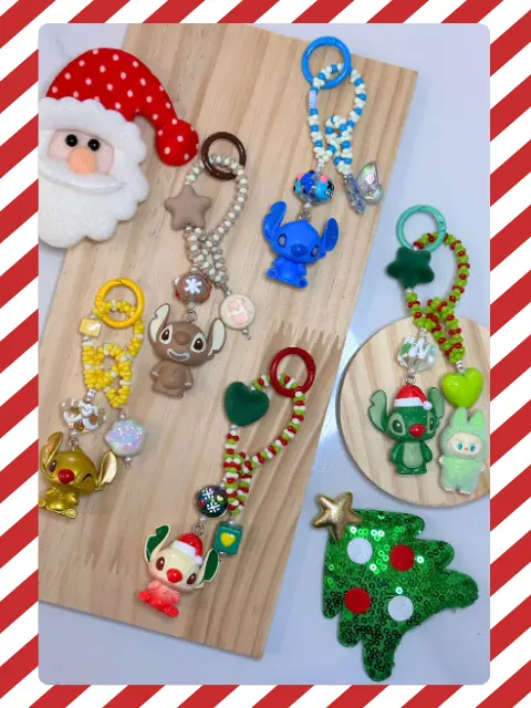 Stitch Disney Christmas Edition Key Chain / Phone Charm / Bag Accessories