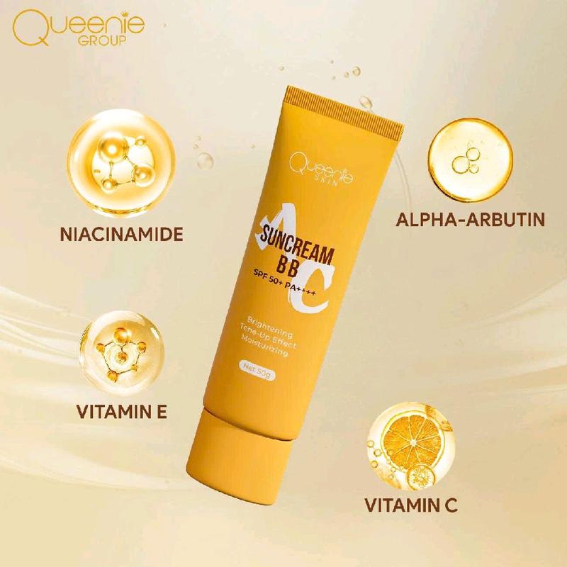 Kem chống nắng lý hóa phổ quang AC queenie skin SPF 50 Skincare Sunscreen Nữ Women kiểm soát dầu kem chống nắng cho da mặt