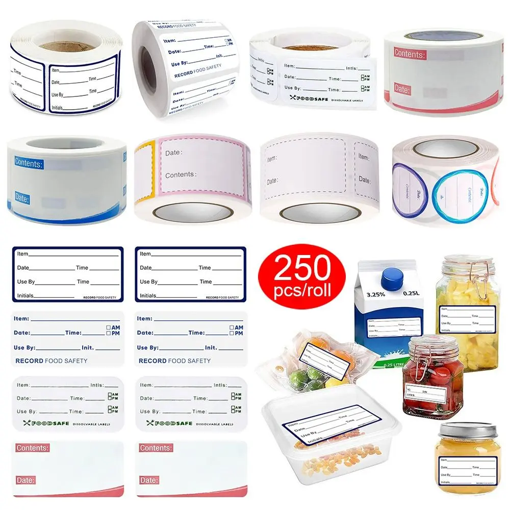 Kitchen Refrigerator Food Freezer Food Stickers Kitchen Sticker Food Storage Label Date Content Label