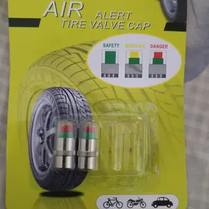 (4PCS) Tutup Pentil Pengukur Ban Motor Mobil / Air Alert Tire Valve Cap