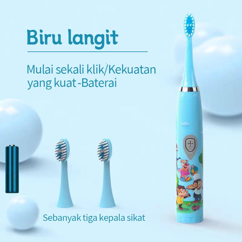 Product Introduction of [PGS] Sikat gigi elektrik anak bentuk kartun sangat lucu bulu lembut untuk melindungi gusi  Getaran frekuensi tinggi efektif membersihkan kotoran di sela-sela gigi  Ini adalah penolong yang baik untuk menyikat gigi bayi 21
