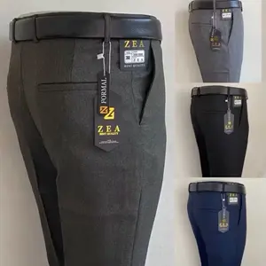 ZEA Celana Panjang Formal Pria Kantor Hitam Navy Slim Fit Bahan Termurah Size Lokal 27-38 Pinggang 70-97cm Pinggul 96-115cm