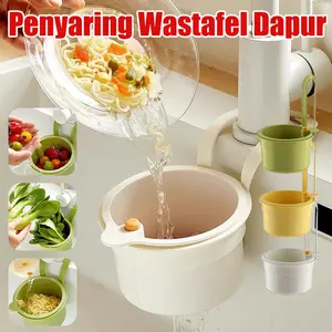 【NestThai】 Keranjang Filter Wastafel Dapur Gantung – Pemisah Sisa Makanan & Mudah Dibersihkan