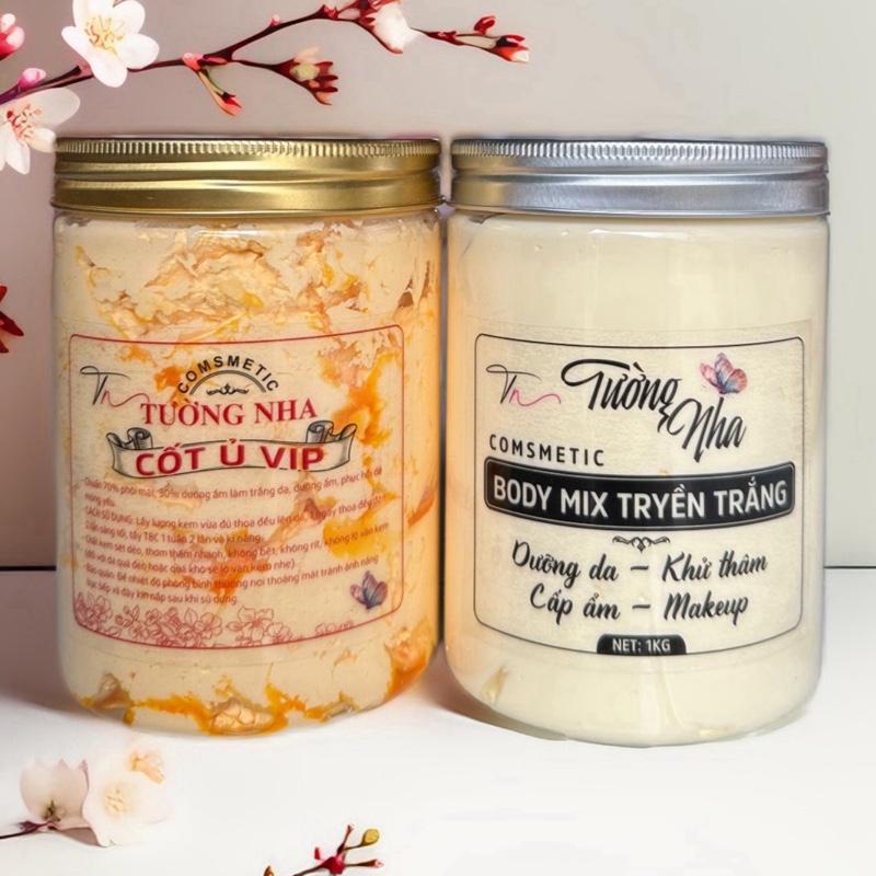  CỐT Ủ VIP & BODY MIXX 1,4kg Dưỡng Trắng Da Phù Hợp Sử Dụng Hàng Ngày Và Đêm 