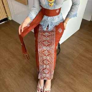 Lotuskebayabali | KAMEN JADI SONGKET BORDIR JAGAT SET SELENDANG | Rok Songket Wanita