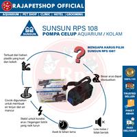 Gambar ( POMPA AIR ) SUNSUN RPS 108 SUBMERSIBLE WATER PUMP KOLAM AQUARIUM POMPA CELUP LOW WATT HIDROPONIK dari Rajapetshop Official Kota Surabaya 4 Tokopedia