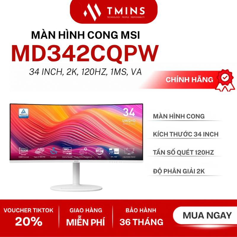 Màn Hình Cong 34 Inch MSI MD342CQPW 34 inch, 2K, 120Hz, 1ms , VA