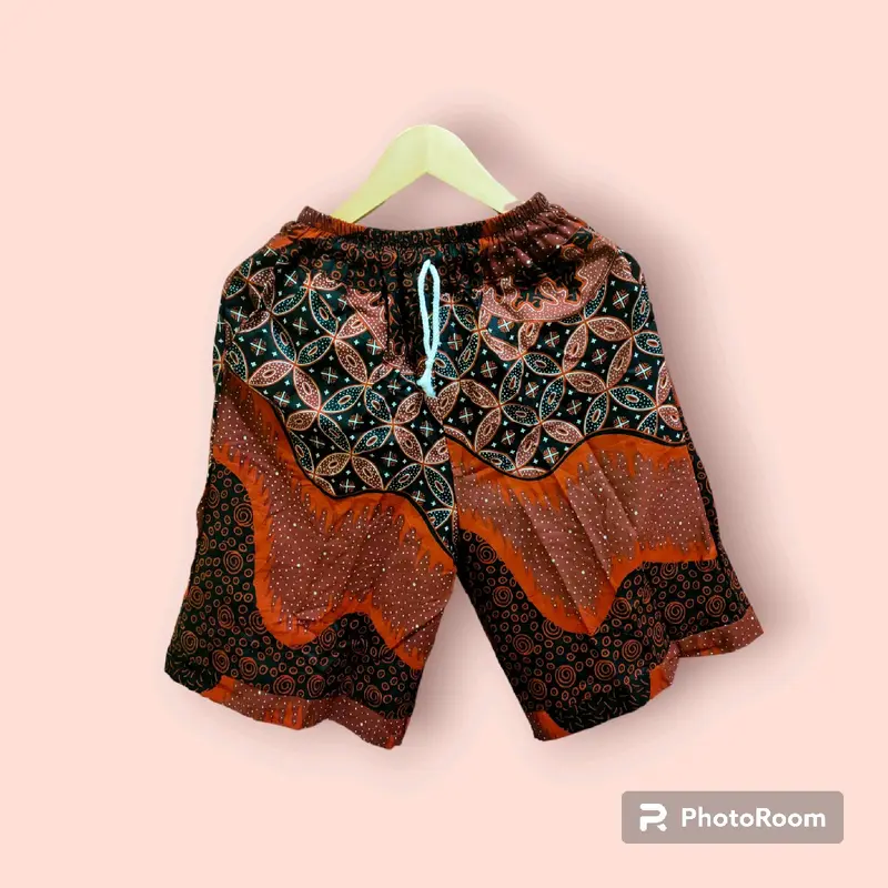 celana pendek batik/celana pendek pria/celana pendek wanita/pakaian bawah/kolor santai/celana murah/boxser/celana jumbo/ Katun/celana batik jogja/celana pendek dewasa 8