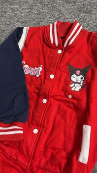 Product Review of Jaket Anak Perempuan KUROMI Varsity Model dengan Kancing Pengencang, Cocok untuk Musim Semua - 2-12 Tahun - Fashion, Pakaian from M**o 0