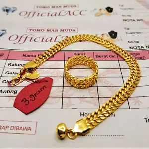 Terlaris Gelang Emas 3gr Free Cincin Motif Tikar Ada Surat Dari Toko Aksesoris