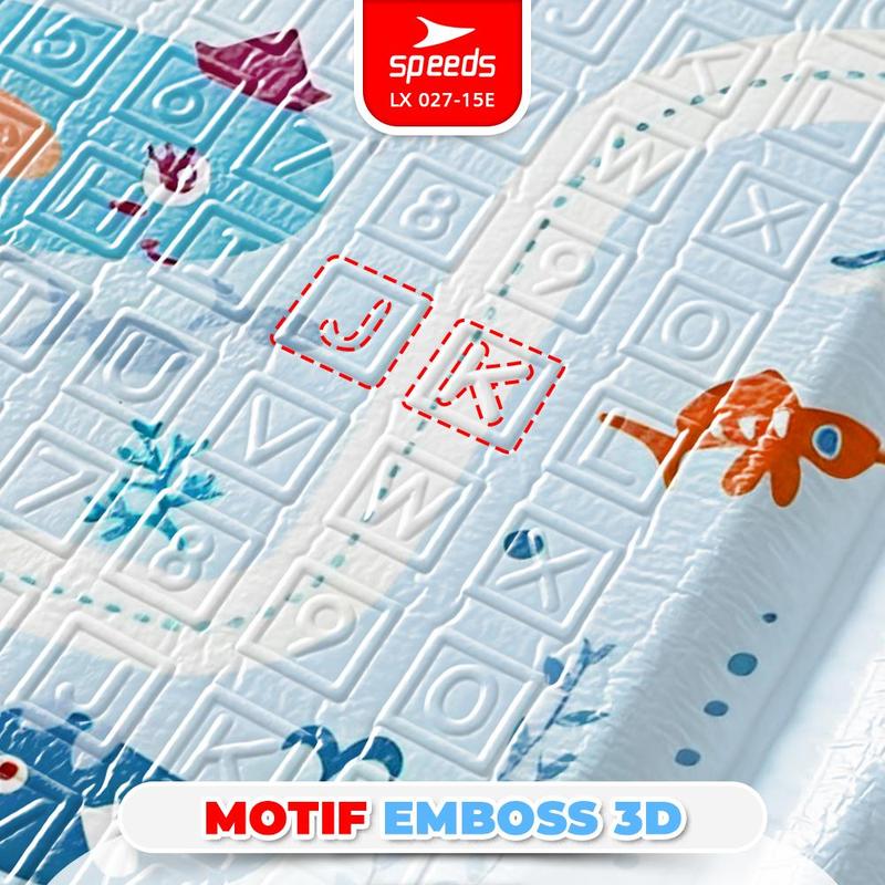 Product Introduction of SPEEDS [MOTIF I] Playmate Lipat Bayi Playmate 180 x 200 Tebal 8mm/10mm Karpet Bayi Anti Air Playmate Anak 027-15 11