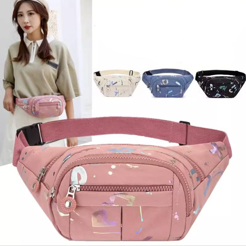  Túi đeo bụng đeo chéo họa tiết vải mềm chống xước thời trang 