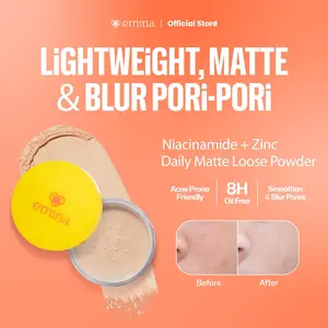 Emina Daily Matte Loose Powder 20 g - Bedak Tabur Ringan Hasil Matte Oil Control