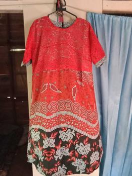 Product Review of Couple Keluarga Ayah Ibu Anak Laki-Laki Anak Perempuan Baju Couple Elegan Lengan Pendek Untuk Acara Resmi Santai Hiling Kencan Kondangan Bahan Katun Polimikro Kombinasi from l**y 2