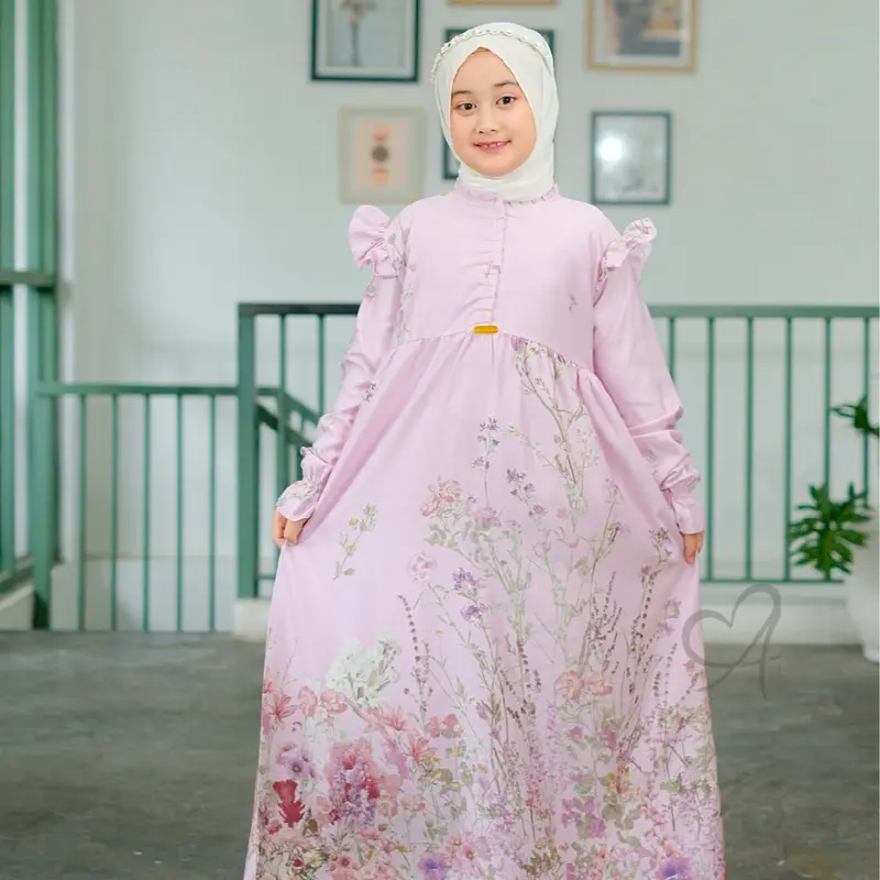 Gamis Anak Maxmara Silk / Gamis Anak Premium Lebaran 2025 6