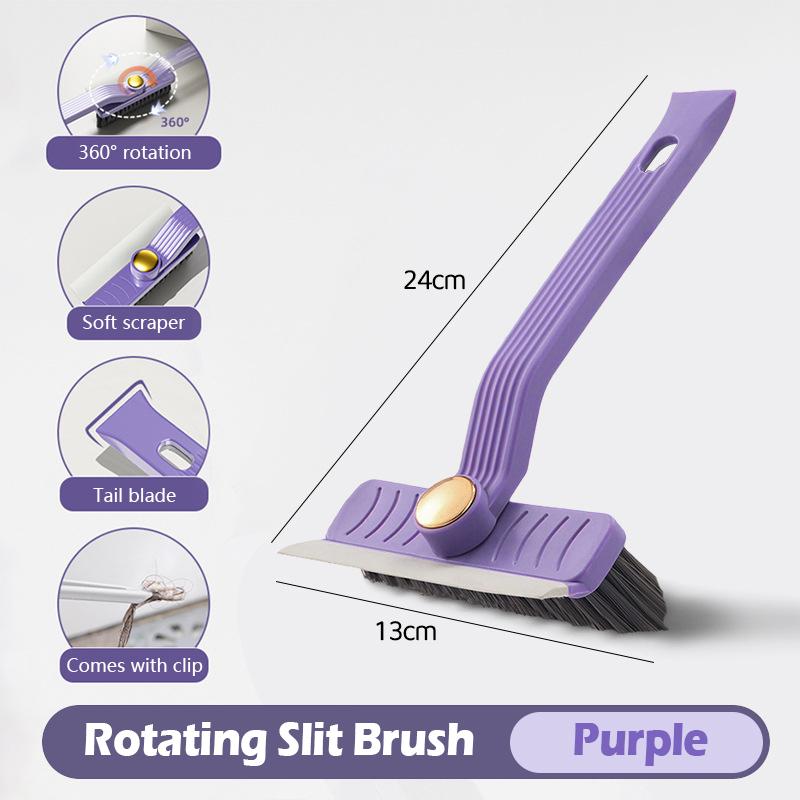 Product Introduction of 【SG Ready Stock】2PCS Multifunctional Rotate Gap Brushes Four-in-One Bathroom Floor Brush Tile No Dead Angle Cleaning Floor Brush Rotate Wiper Brush 28