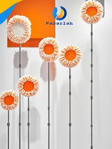 Fajarlah Alat Matahari Sapu Plafon Pembersih Rumah 1set/Pel Dinding Multi Fungsi/pel lantai 1.4M Stainless