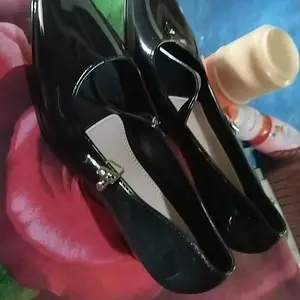 (L647) Sepatu Slop Jelly Wanita Hak Tinggi Glossy Tali Depan Formal Kantor Super Simple Cantik Elegant Empuk Nyaman Import Mokaya / Ukuran 37-40 heals Heels Shoes