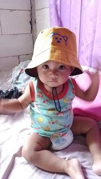 Product Review of TOPI ANAK BAYI 1 SAMPE 3 TAHUN TOPI BUCKET ANAK BERKUALITAS MOTIF BERUANG TERBARU Hitam Denim from r**👣 1