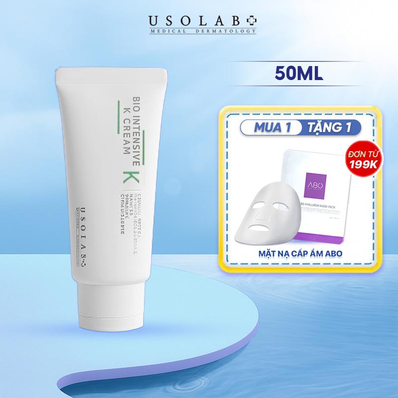  USOLAB Kem Dưỡng Vitamin K Cream 50ml Làm Dịu Phục Hồi Da Nhạy Cảm Giãn Màng Mạch 