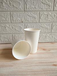 Gambar Paper cup putih 16 oz / gelas kertas PERSLOP Tanpa TUTUP - Panas ( HOT) dari Anugrah Plastik_NEW Kota Surabaya 3 Tokopedia