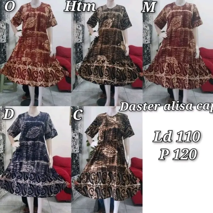 DASTER KLOK ALISA CAP PREMIUM//DASTER ALISA CAP CANTIK//DASTER ADEM NYAMAN//DASTER CAP BATIK