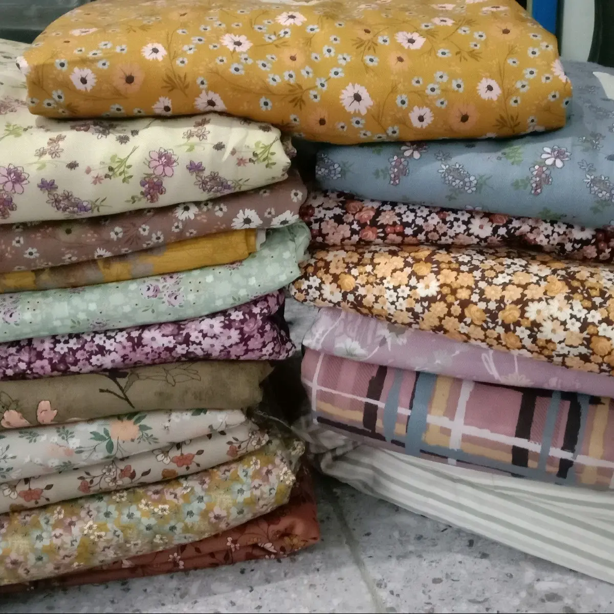 kain rayon twill motif harga 28rb/m