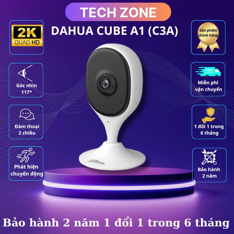 Camera wifi DAHUA C3A cố định góc rộng đàm thoại 2 chiều cảnh báo còi hú ban đêm hình ảnh hồng ngoại chụp hình báo động về máy tại TECHZONE VN