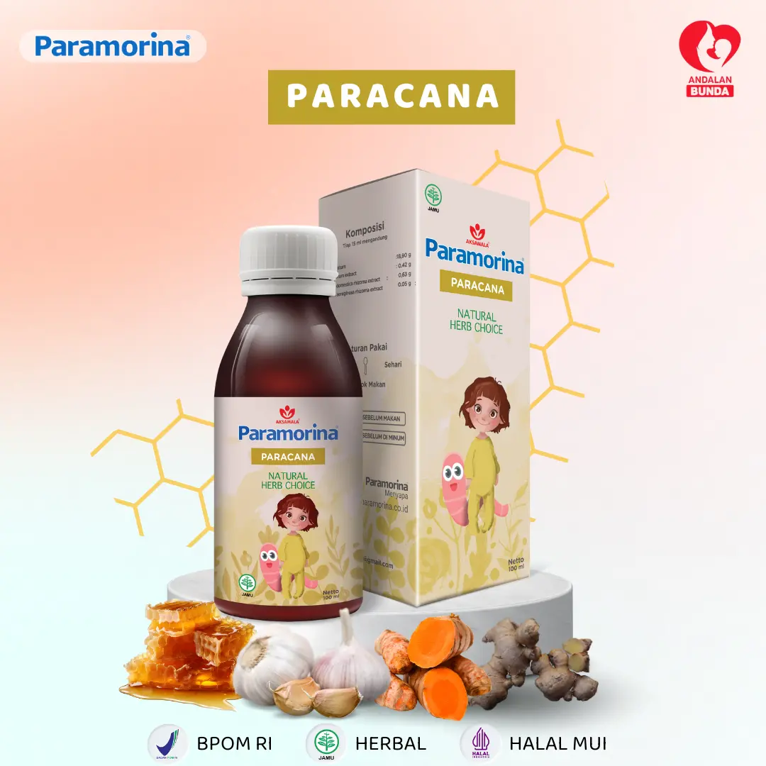 Paramorina Paracana | vitamin probiotik alami untuk pencernaan anak 1th keatas