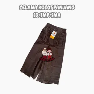 Seragam Sekolah Rok Celana Panjang Pramuka Kulot Panjang Untuk SD / SMP / SMA Bahan Optima Rapillo Fashion