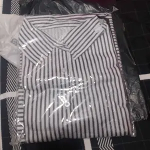 AQILA - One Set Pinstripe Stripe / Kemeja Cotton Stripe / Kemeja Couple