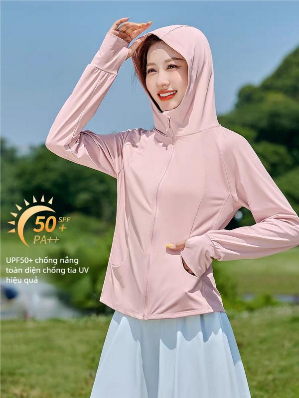 Áo Khoác Chống nắng Nữ From Ôm BOdy Chất Su Lạnh 6D Hàn UPF 50+ Áo Chống Nắng Chống Nóng Bảng Màu pastel Dành Cho Nữ Áo Chống Nắng Thời Trang Áo Chống Nắng Mát Sport