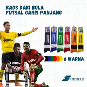 Kaos Kaki Futsal Panjang Selutut - Nyaman, Anti Licin, Untuk Pemain Bola