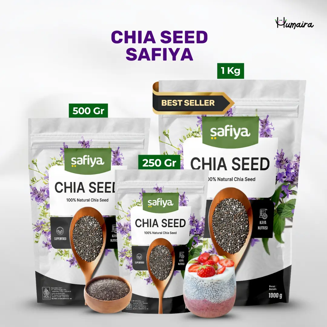 Chia Seed Organic Black Chiaseed Safiya Original Premium Ciaseed