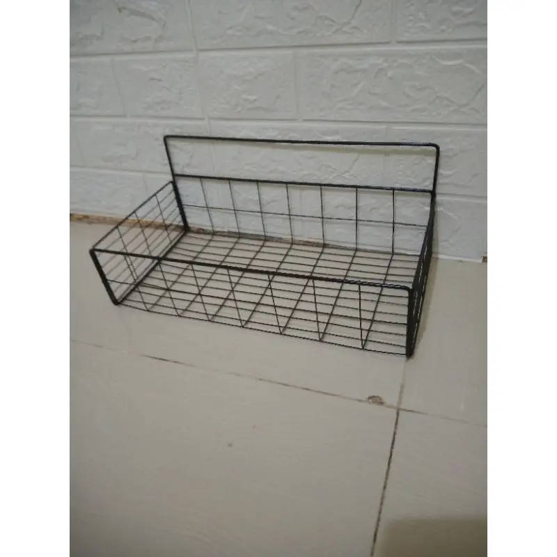 (PEROMO) TERMURAH. RAK keranjang gantung tempel dinding keramik kamar mandi /rak keranjang 35cm 7