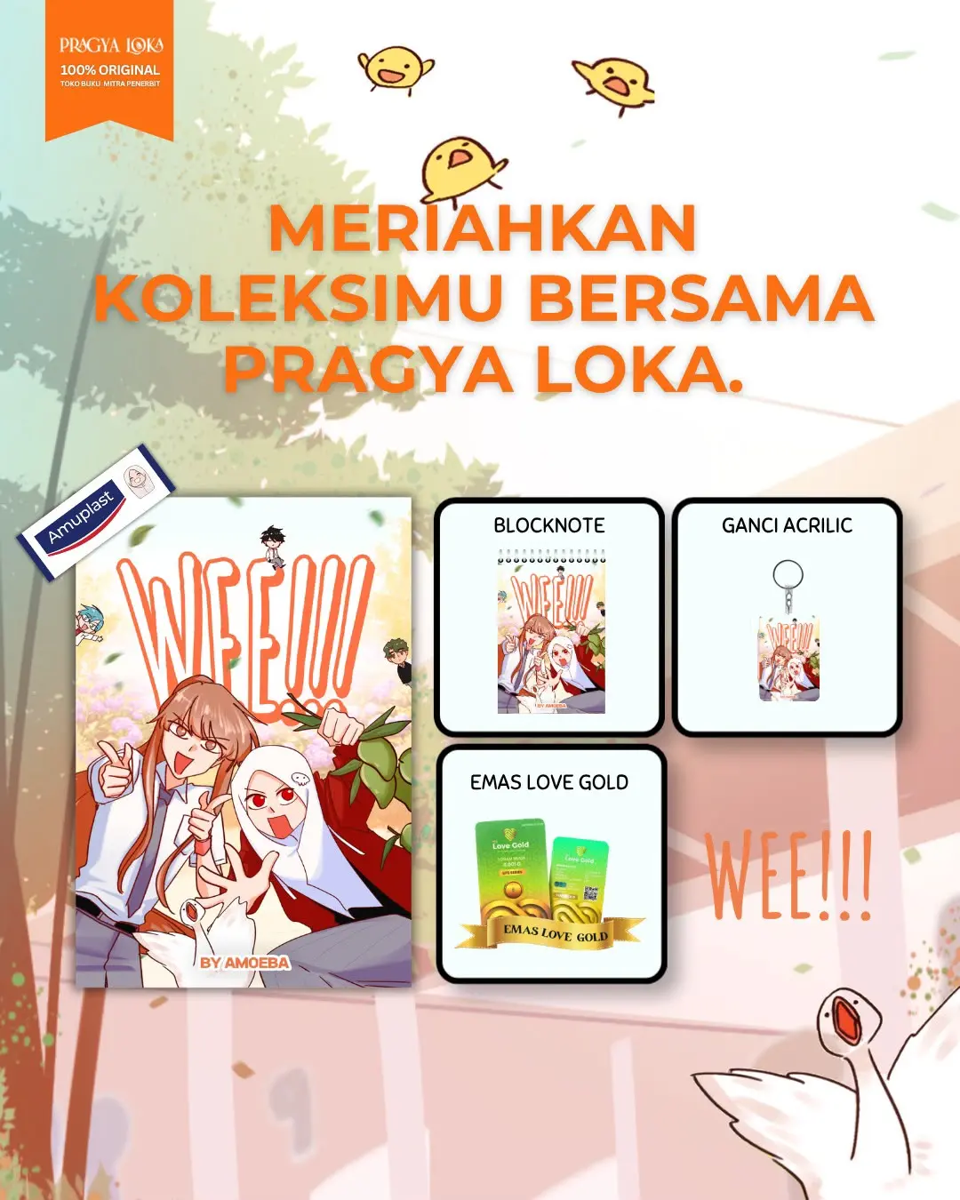 Novel Wee!!! – Amoeba – Akad (PRE ORDER & BEBAS PILIH BONUS)