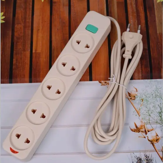 [HAO] Stop Kontak Kabel 2/3/4/5 Lubang&1.5/3M/STOP KONTAK GEPENG SNI/CAHAYA SC-752/3/4/5 Saklar 6