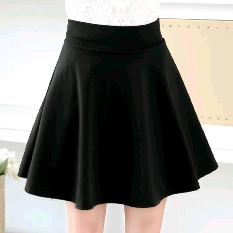 Rok Midi Flare Skirt/Rok Pendek Scuba Wanita Fit Mini 1