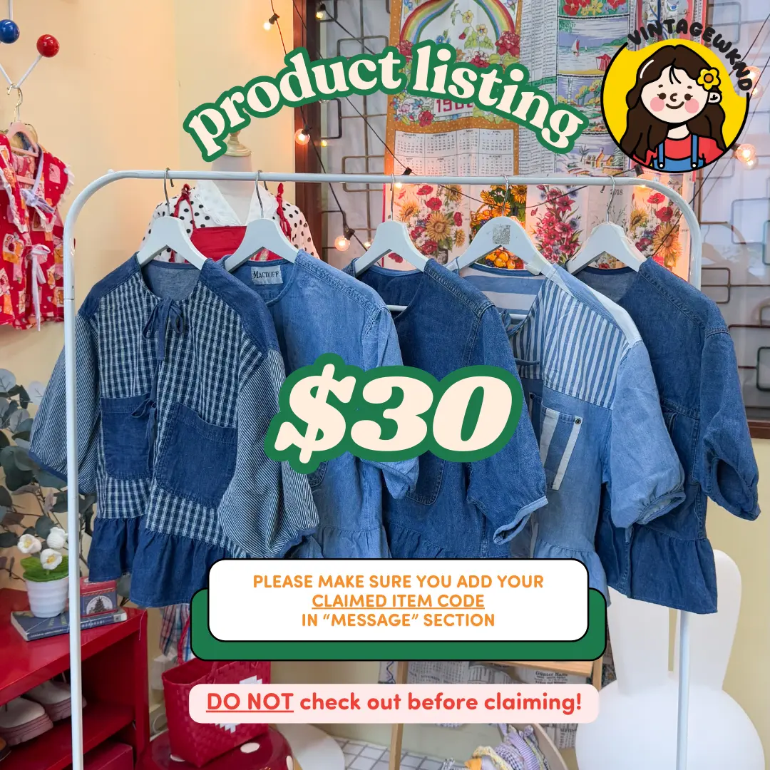 $30 SUMMERSZN Ribbon Denim Blouse (PTP: 20-27”)