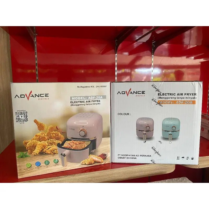Advance ADF-20A Mesin Penggoreng Tanpa Minyak 2 Liter Hijau/Pink - Merah, Wadah Fryer 3