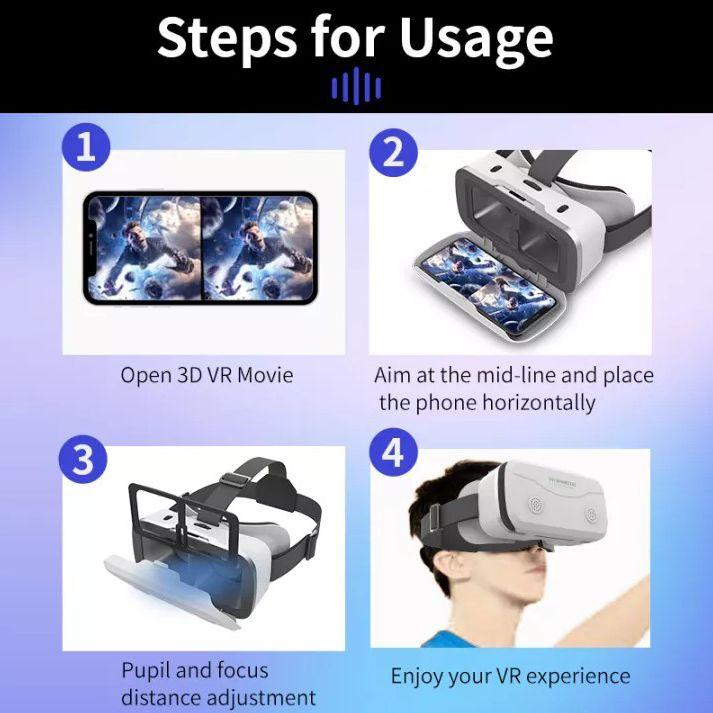 Shinecon VR Box IMAX Giant Screen Virtual Reality Glasses - SC-G15 - Black PREMIUM