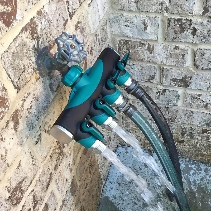 Tưới nhỏ giọt 3/4 inch Bộ chia ống nối 4 ngã Có thể điều chỉnh có van đóng mở…