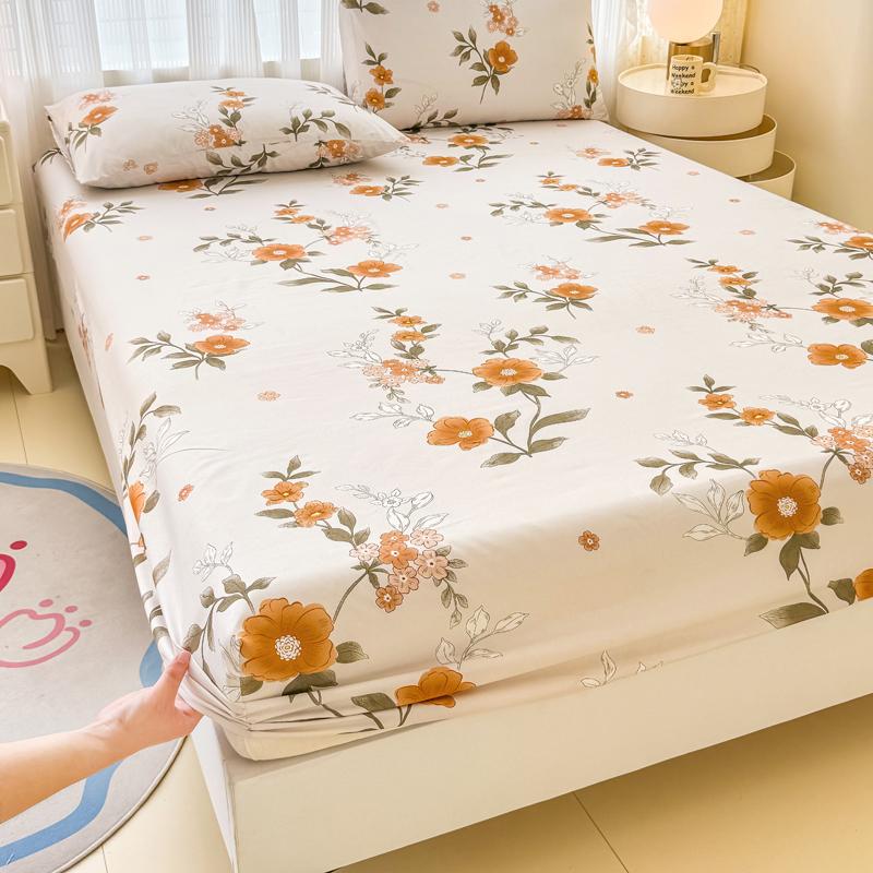 Product Introduction of Cotton Cadar Tatami mattress cover Hotel Fitted Bedsheet Single Queen King Plain Bed Sheet Getah Keliling Pillow Case cadar multicolor  bedsheets  hotel beige fade resistant sheets & pillowcases pink skin-friendly sheets & pillowcases 37