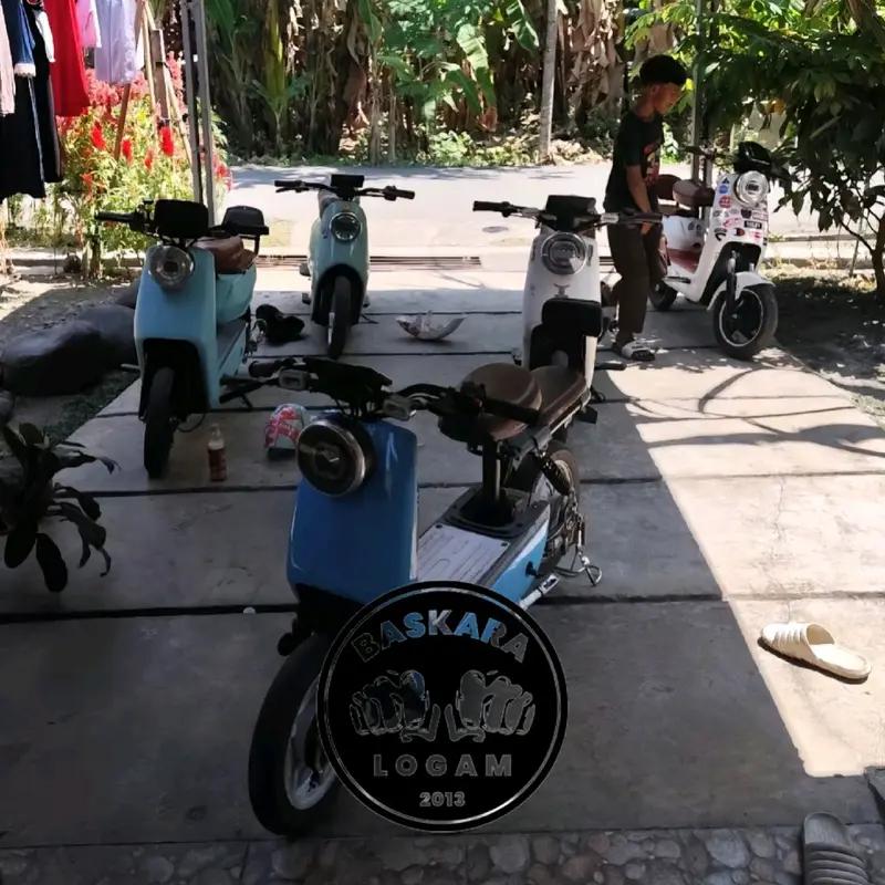 Stang Pendek Sepeda Listrik Variasi Stir Hitam Bahan Tebal 3