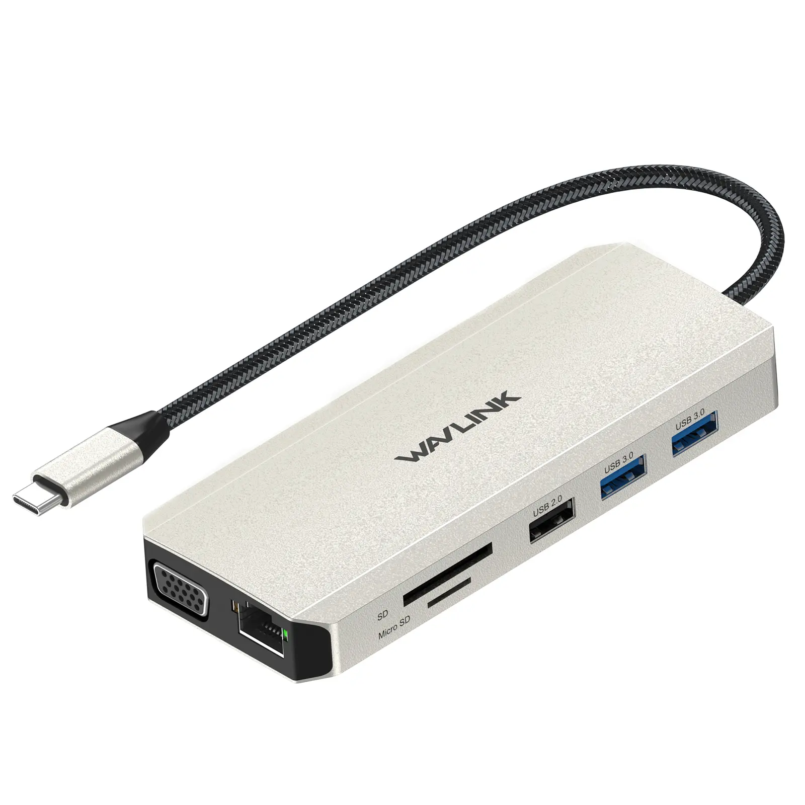WAVLINK USB C 12-in-1 Hub / Docking Station, Adaptor Triple Display Type-C dengan 2x 4K HDMI dan 1x 2K VGA Port, Pengisian Daya Laptop 85W, Ethernet, MicroSD dan Pembaca Kartu SD, Jack Audio 3.5mm dan 2 Port USB 3.0 & 2 USB2.0,untuk Windows / Mac Computer