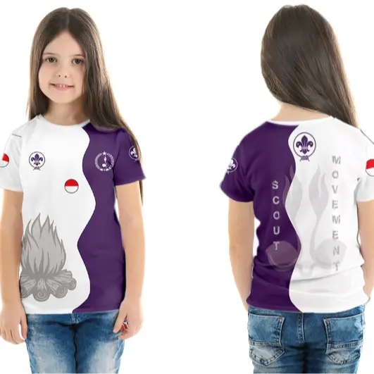 KAOS BAJU WANITA JERSEY PRAMUKA FULPRINTING 3D CUSTOM TERBARU DAN TERMURAH art 3 4