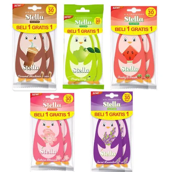 PENGHARUM MOBIL STELLA FUN & FRESH Buy1 get 1 | Paket ekonomis | pengharum mobil anti mual/pengharum gantung