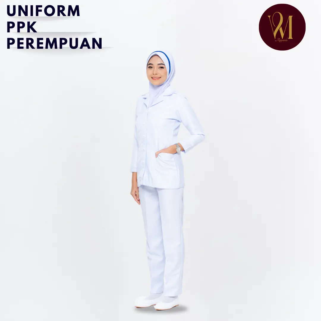 UNIFORM (PPK) PEMBANTU PERAWATAN KESIHATAN PEREMPUAN WITH E PAULET