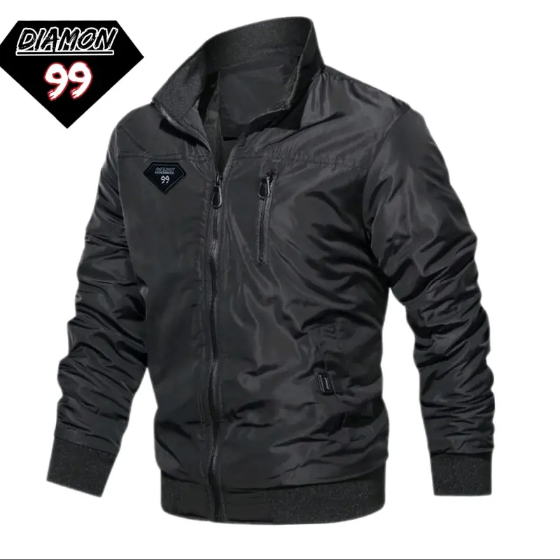 jaket bomber polos premium quality /jaket waterproof tebal Pria terbaru /distro bandung Casual 0