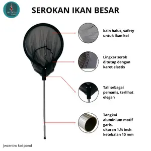 serokan ikan besar koi d.100 tangkai 200